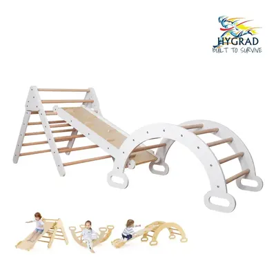 Montessori Pikler Set of Triangle Ramp Arch Climber Ladder Slide Play Gym Set