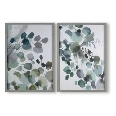 Art for the Home Sage Sprigs Set of Printed Canvas