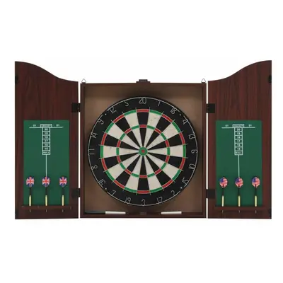 vidaXL Professional Sisal Dartboard with Cabinet and Darts Throwing Game