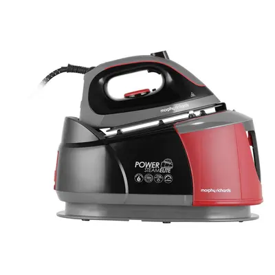 Morphy Richards Power Steam Elite With AutoClean Pressurised Steam Generator Iron - Black / Red