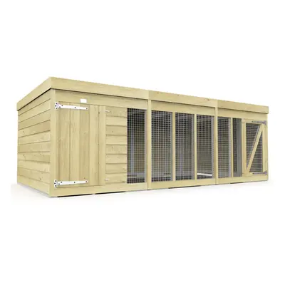 12ft x 6ft Dog Kennel & Run Treated Timber Fast & Free Day Delivery