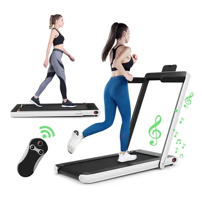 2 in Folding Treadmill Electric Walking Running Machine Bluetooth LED Display