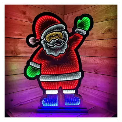 74cm LED Infinity Standing Santa Christmas Decoration