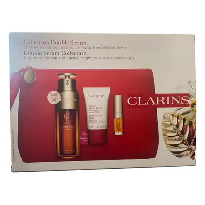 Clarins Double Serum Collection Piece Set & Bag