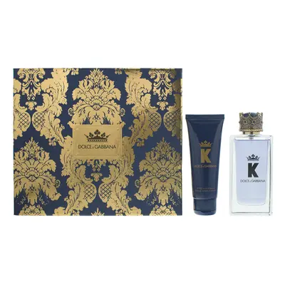 Dolce & Gabbana K 100ml Eau De Toilette 75ml Aftershave Balm Gift Set