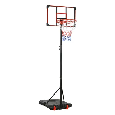 SPORTNOW Kids Adjustable Basketball Hoop and Stand w/ Wheels, 1.8-2m