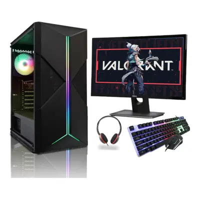 Gaming PC Bundle Intel Core i3 8GB RAM 500GB HDD 120GB SSD 2GB Nvidia GT W10 Wi-Fi