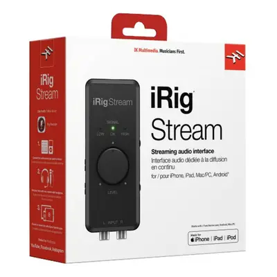 IK Multimedia iRig Stream | Streaming audio interface IP-IRIG-STREAM-IN