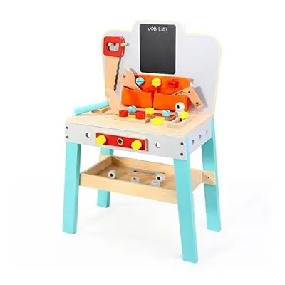 SOKA My First Workbench Wooden Carpenter Workstation DIY Tools Play Set Wood Craft Construction 