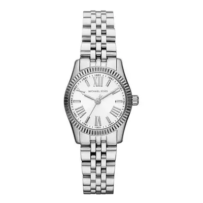 Michael Kors Ladies Lexington Glitz Watch Silver Dial Stainless Steel Braclet MK3228