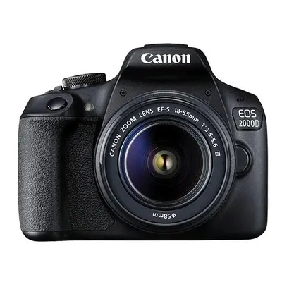 CANON EOS 2000D DSLR Camera With EF-S 18-55mm F3.5-5.6 III Lens Kit