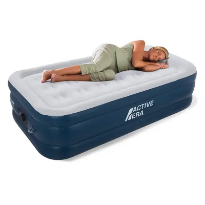 Air Bed - Premium Single Size AirBed with a Built-in Electric Pump and Pillow