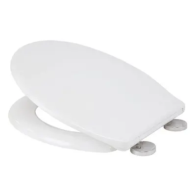 Croydex Flexi-Fix Constance Always Fits Never Slips Slow Close Toilet Seat, White, X X Cm