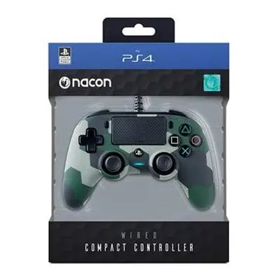 Nacon Compact Wired Controller (Camo Green) PS4 (New)