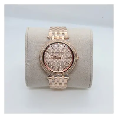 Michael Kors MK3399 Rose Gold Crystal Bezel Ladies Womens Watch 39mm