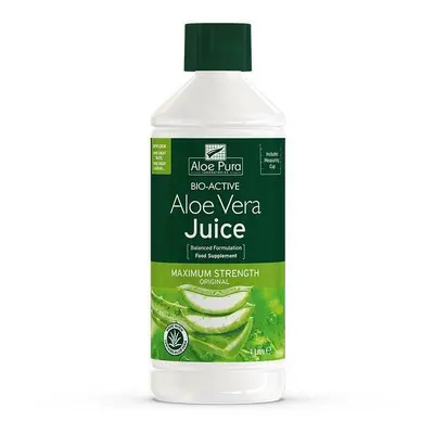 6 X bottle of Aloe Pura Bio-Active Aloe Vera Juice Max Maximum strength 1L Litre