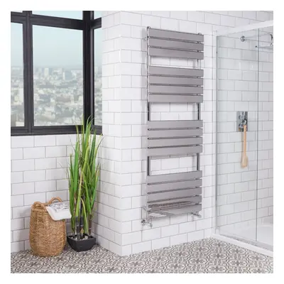 Juva x 600mm Chrome Flat Panel Heated Towel Rail