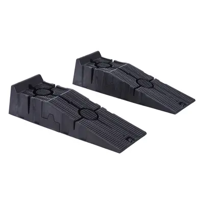 DURHAND 2.5 Ton Plastic Car Lifting Ramps Automotive Vehicle Garage, Black