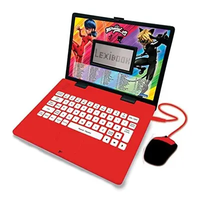 LEXIBOOK JC598MIi1 Miraculous-Educational and Bilingual Laptop French/English-Toy for Child Kid 