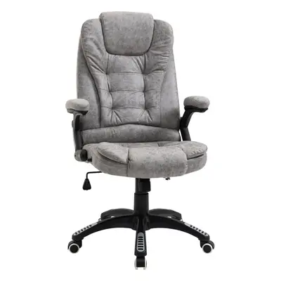 Vinsetto High Back Home Office Chair Swivel Microfibre Fabric Desk Chair, Grey