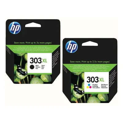 HP 303XL 2-pack Black/Tri-colour Original Ink Cartridges Combo pack Page Yield B 600/Tri (P/N 3Y