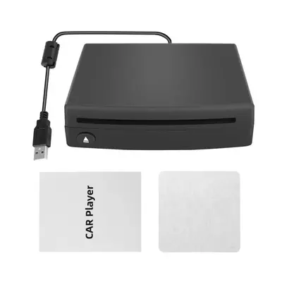 Slim External Car CD Player Compatible PC LED TV/MP5 Android GPS Navigation Universal USB Power 