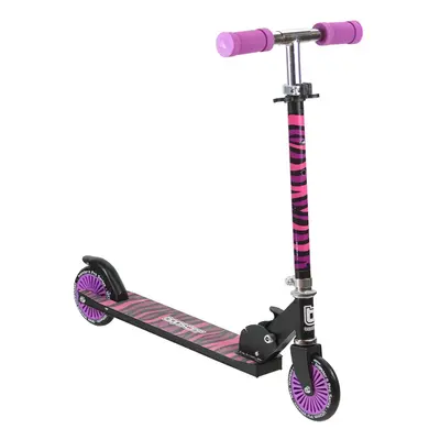 bopster Wheeled Folding Scooter - Purple Zebra Stripes