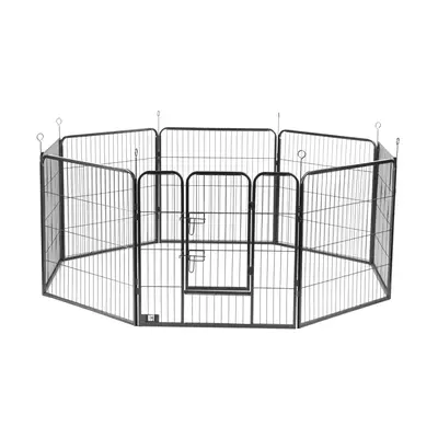 KCT Large Metal Heavy Duty Pet Play Pen Indoor/Outdoor Enclosure For Dogs/Puppies