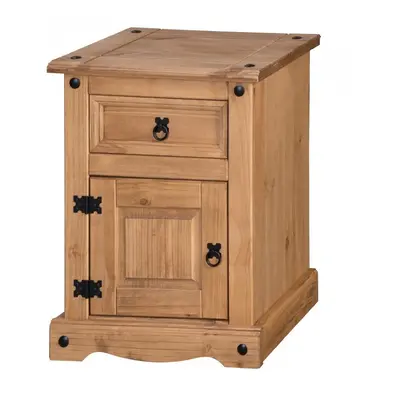 Corona Medium Pot Cupboard Bedside Pine Bedroom Furniture