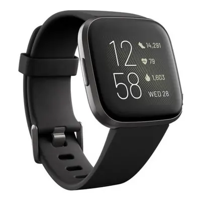 Smartwatch Fitbit Versa dial black 40mm strap rubber sports GPS watch