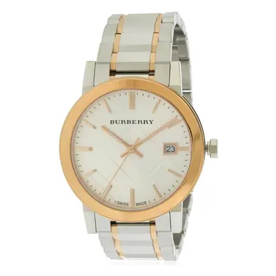 Burberry Large Check Stamped Two-Tone Ladies Watch BU9006