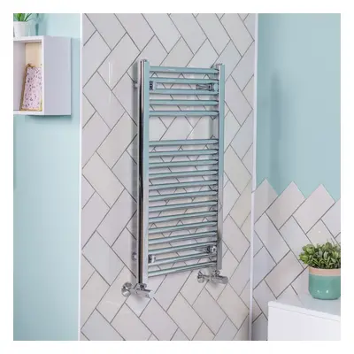 Bergen x 450mm Straight Chrome Heated Towel Rail