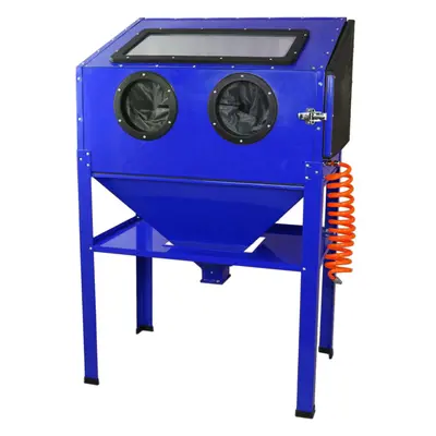 Sand Blasting Cabinet Portable Work Station Abrasive Bead Grit Sandblaster 220L