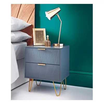 Bedside Tables With Drawer Gold Legs Side Table Bedroom Furniture Grey