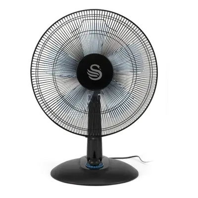 Swan Silence Turbo Desk Fan 12" Oscillating 60W Speeds