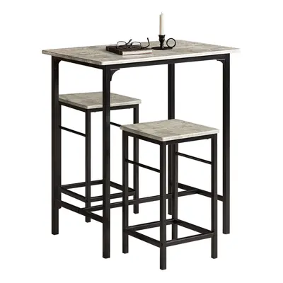 SoBuyÂ® OGT10-HG, Bar Table and Stools, Home Kitchen Breakfast Bar Set