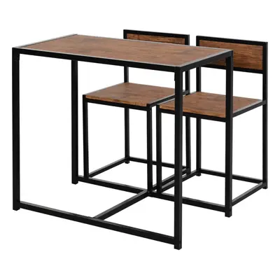 HOMCOM Pcs Table Stool Set Dining Room Bar Modern Style Furniture