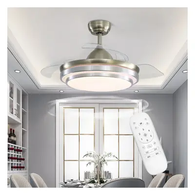 42 Inch LED Ceiling Fan Light Colors Changing with Remote Control