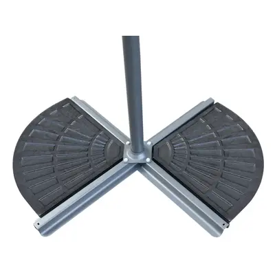 Greenbay Pack Banana Parasol Base Cement Concrete Parasol Umbrella Stand Weights Garden Outdoor 