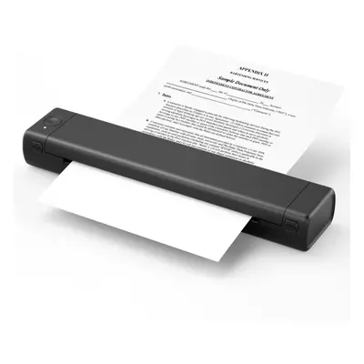 M08F Bluetooth Wireless Handheld Portable Thermal Printer(Black A4 Version)