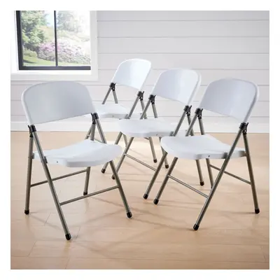 Home Source Folding Chair Set of White