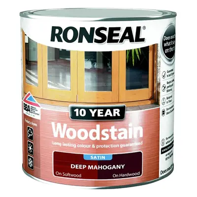 Ronseal Year Woodstain Deep Mahogany 2.5L