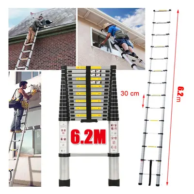 6.2M Multi-functional Aluminium Telescopic Folding Ladder Extendable