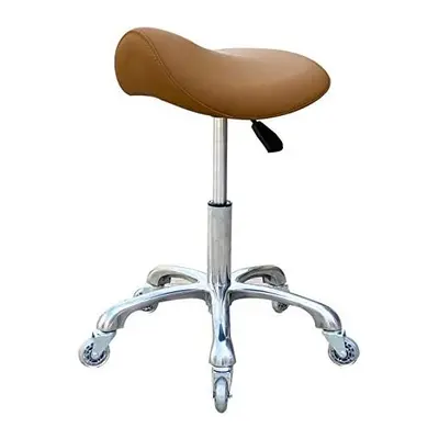 FRNIAMC Professional Saddle Stool with Wheels Ergonomic Swivel Rolling Height Adjustable for Cli