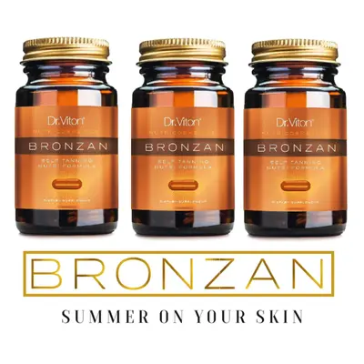 3X Bronzan Dr Viton 100% Natural and Organic sunless tanning 3X30 caps