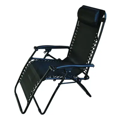 Hamble Black Zero Gravity Textoline Garden Chair