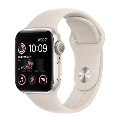 Apple Watch SE (2nd generation) (GPS, 40mm) Smart watch - Starlight Aluminium Case with Starligh