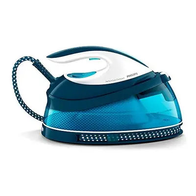 Philips PerfectCare Compact Steam Generator Iron with g Steam Boost, W, Blue and White - GC7840/