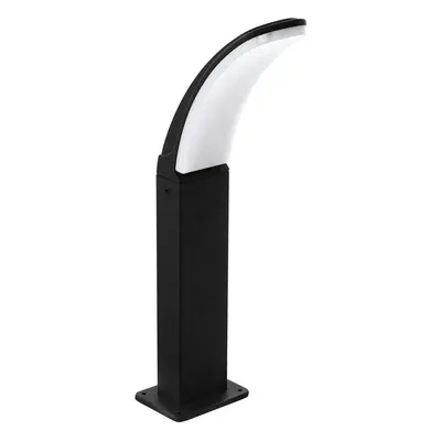 IP44 Outdoor Pedestal Light Black Aluminium 11W Built in LED Wall Post Lamp