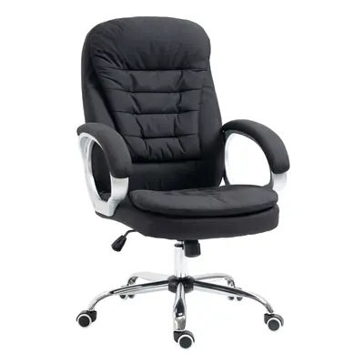 Vinsetto Ergonomic Office Chair Adjustable Height Swivel Wheels, Black